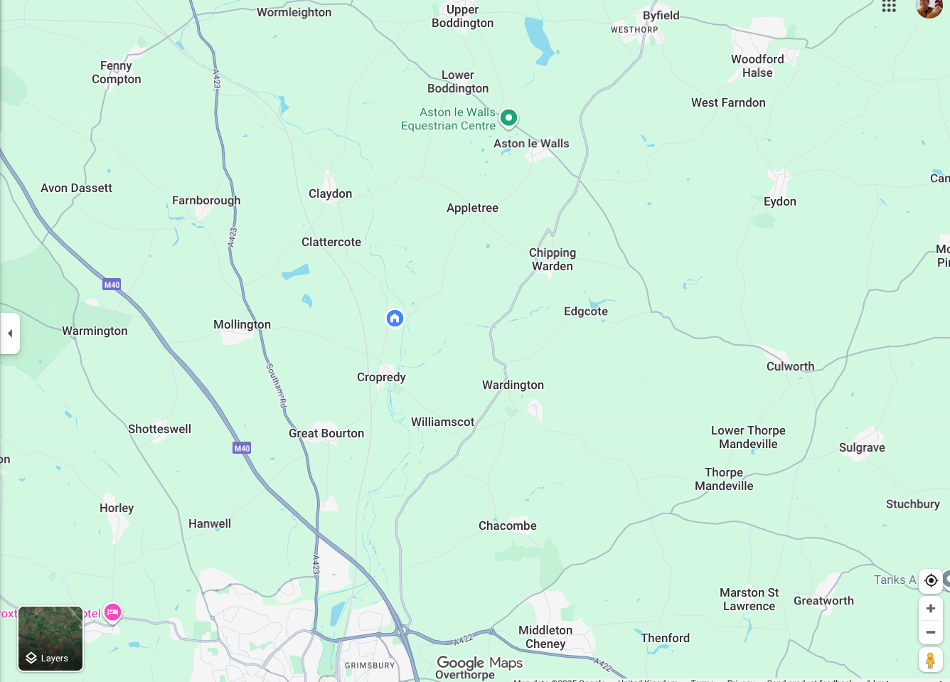 location map banbury waxing